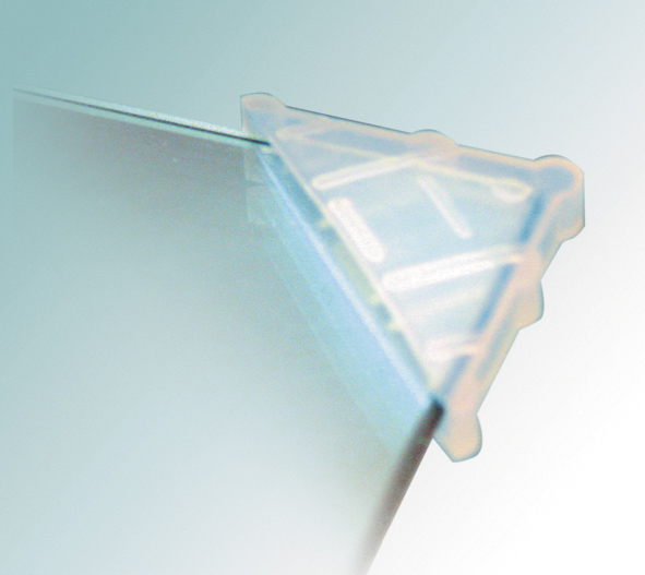 Защитный уголок для полотна стекла 